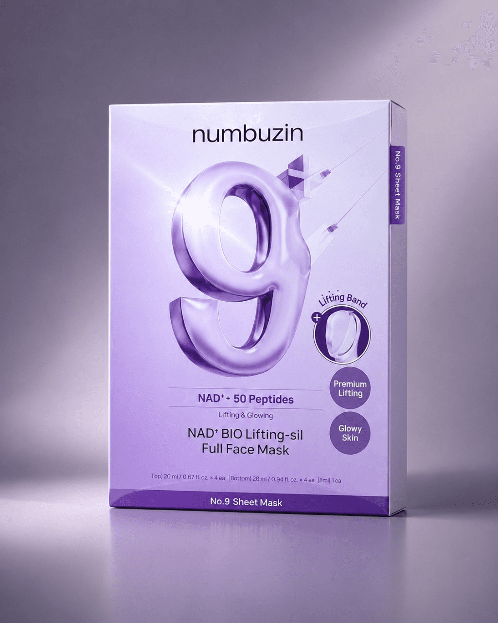 ماسک تمام صورت بیو لیفتینگ NAD+ نامبوزین No.9